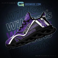 Alternative view of NCAA Northwestern Wildcats New Style Max Soul Shoes