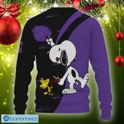 Alternative view of NCAA Northwestern Wildcats Snoopy Cute Heart Sweater