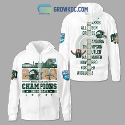 NCAA Ohio Bobcats 2023 White Myrtle Beach Bowl Zip Up Hoodie
