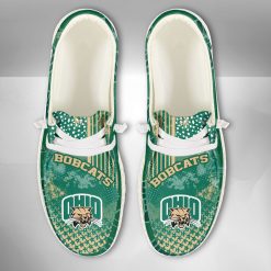 Alternative view of NCAA Ohio Bobcats Custom Name Green Hey Dude Shoes