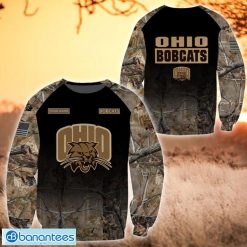 NCAA Ohio Bobcats Custom Name Hunting Camo Style Sweatshirt