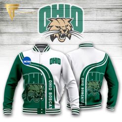 NCAA Ohio Bobcats Green White Baseball Jacket