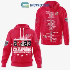 NCAA Rutgers Scarlet Knights 2023 Champions Red Pullover Hoodie