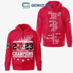 NCAA Rutgers Scarlet Knights 2023 Champions Red Zip Up Hoodie