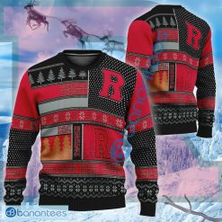 NCAA Rutgers Scarlet Knights Big Logo Ugly Christmas Sweater