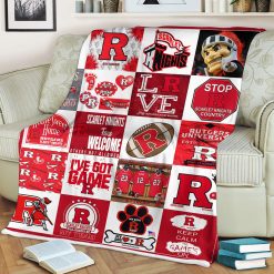 NCAA Rutgers Scarlet Knights Home Sweet Home Fleece Blanket