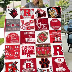 Alternative view of NCAA Rutgers Scarlet Knights Home Sweet Home Fleece Blanket
