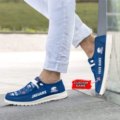 Alternative view of NCAA South Alabama Jaguars Custom Name Blue Hey Dude Shoes
