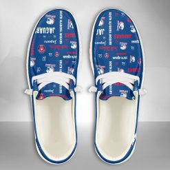 NCAA South Alabama Jaguars Custom Name Blue Hey Dude Shoes
