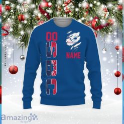 NCAA South Alabama Jaguars Custom Name Number Blue Sweater