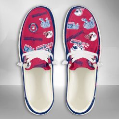 NCAA South Alabama Jaguars Custom Name Red Blue Hey Dude Shoes