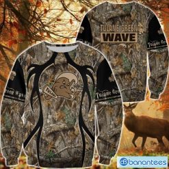 NCAA Tulane Green Wave Camo Hunting Sweatshirt