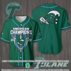 NCAA Tulane Green Wave Champions Baseball Jersey