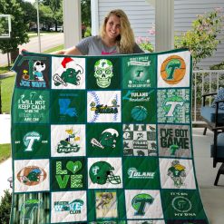 NCAA Tulane Green Wave Collection Quilt Blanket
