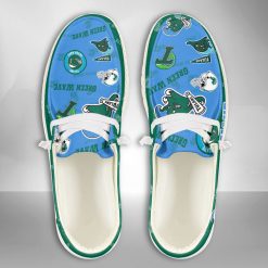 NCAA Tulane Green Wave Custom Name Blue Green Hey Dude Shoes