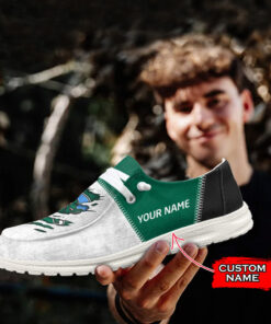 NCAA Tulane Green Wave Custom Name Hey Dude Shoes