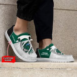 Alternative view of NCAA Tulane Green Wave Custom Name Hey Dude Shoes