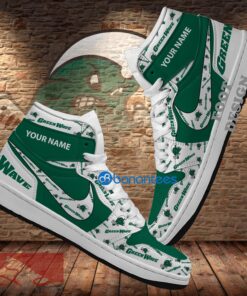 NCAA Tulane Green Wave Custom Name New Season Design Air Jordan 1 High Sneakers