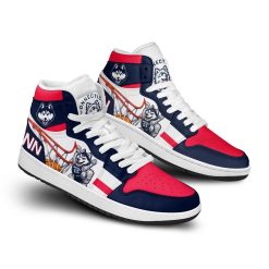Alternative view of NCAA UConn Huskies Air Jordan 1 High Sneakers