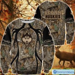 NCAA UConn Huskies Camo Hunting Sweatshirt