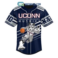 Alternative view of NCAA UConn Huskies Custom Name Number Straight Outta Country Baseball Jersey