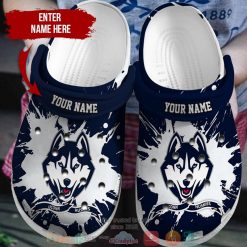 NCAA UConn Huskies Navy Crocs