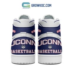 Alternative view of NCAA UConn Huskies We Are Huskies Air Jordan 1 High Sneakers