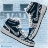 NCAA Utah State Aggies Custom Name New Season Design Air Jordan 1 High Sneakers