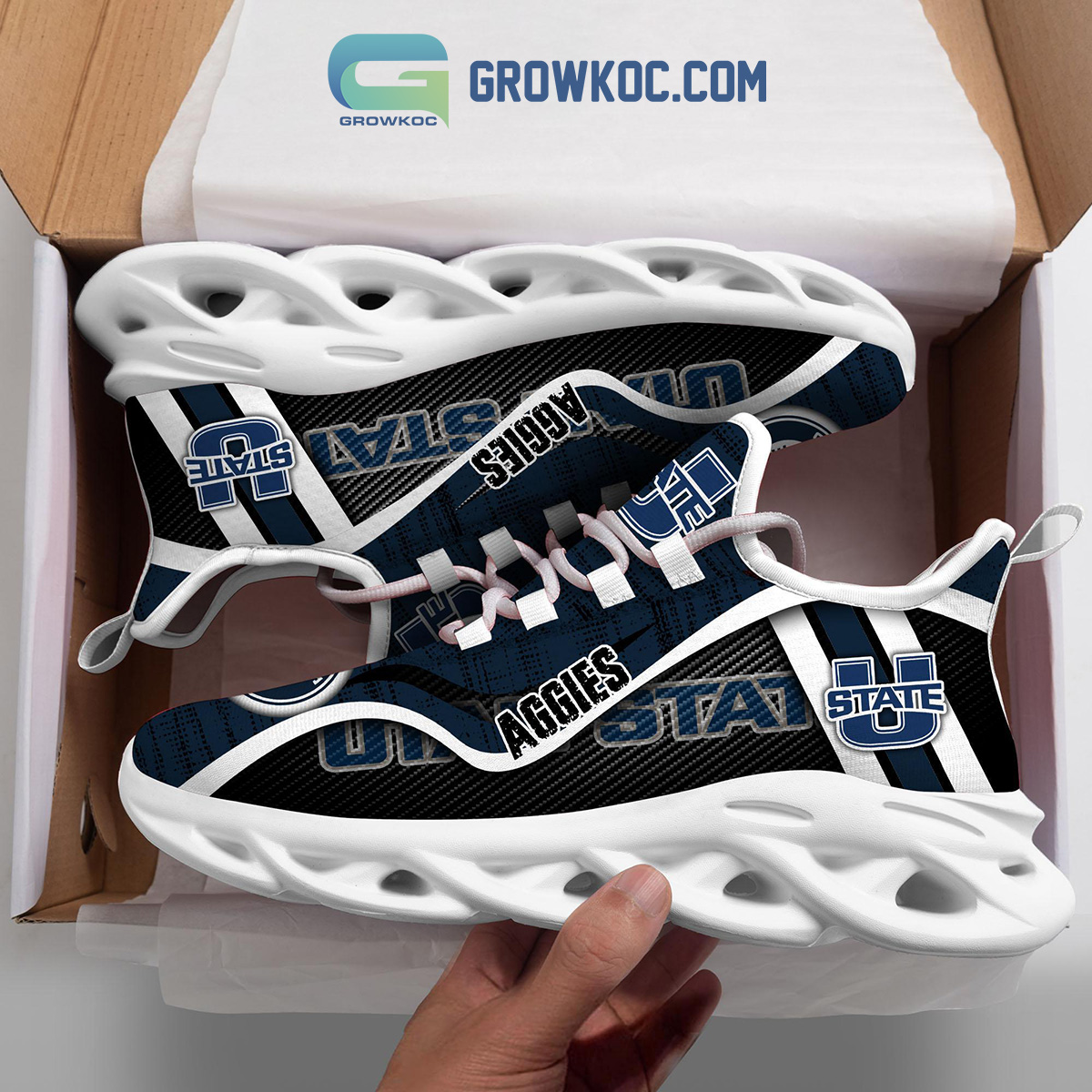 NCAA Utah State Aggies New Style Max Soul Shoes