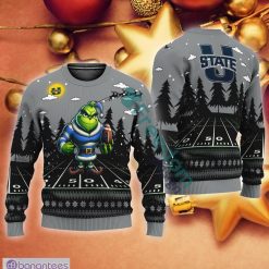 NCAA Utah State Aggies Play Grinch Ugly Christmas Sweater