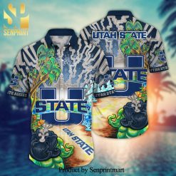 NCAA Utah State Aggies Tropical Beach Hawaiian Shirt