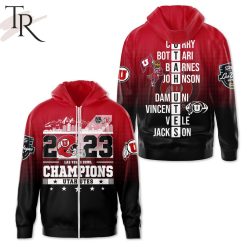 NCAA Utah Utes 2023 Las Vegas Bowl Champions Zip Up Hoodie