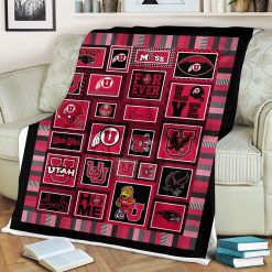 NCAA Utah Utes For Ever Fleece Blanket