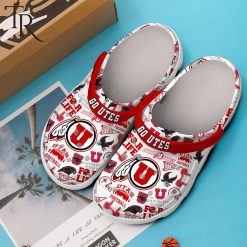 Alternative view of NCAA Utah Utes Go Utes Crocs