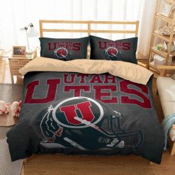 NCAA Utah Utes Grey Bedding Set