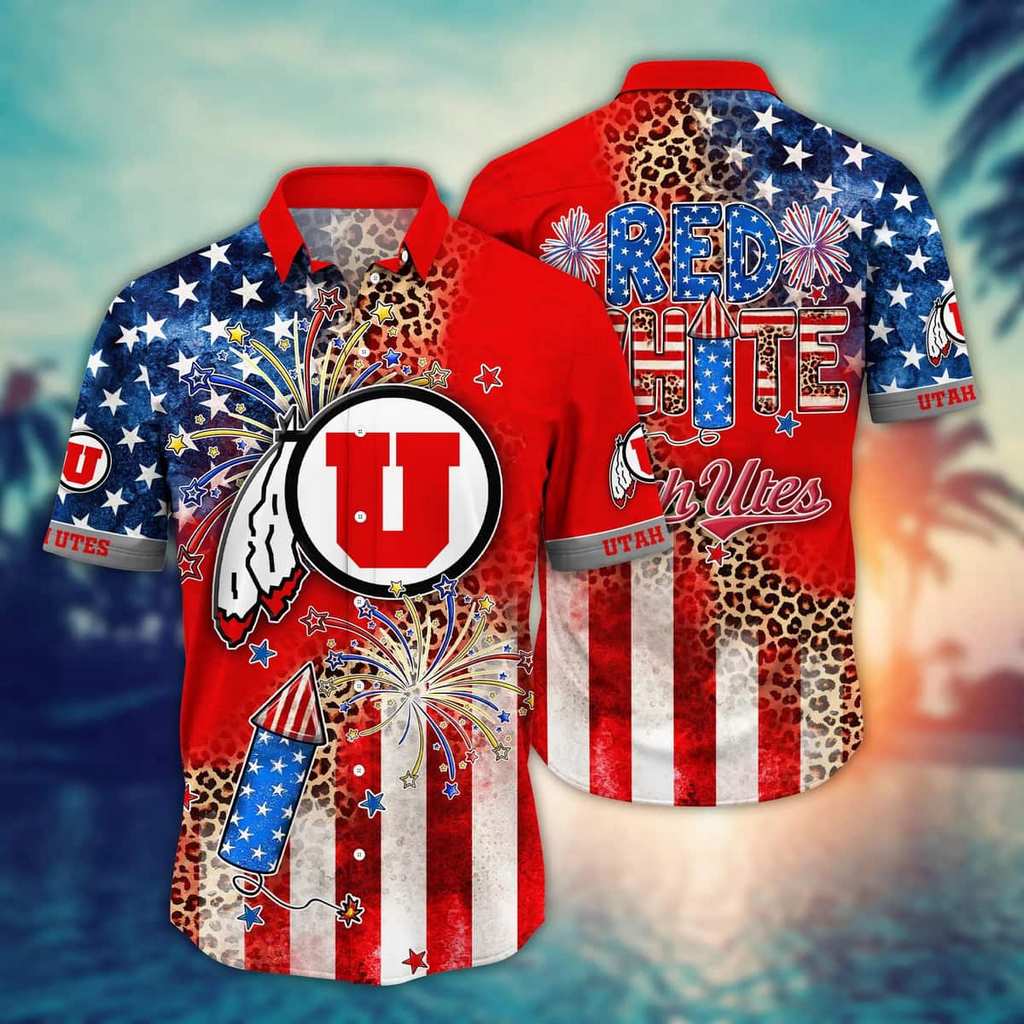 NCAA Utah Utes Independence Day Hawaiian Shirt