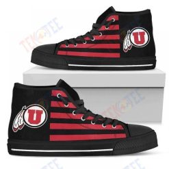 NCAA Utah Utes Red Black High Top Shoes