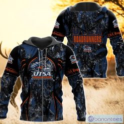 NCAA UTSA Roadrunners Camo Hunting Zip Up Hoodie