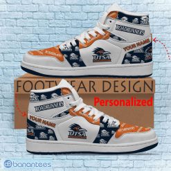 Alternative view of NCAA UTSA Roadrunners Custom Name Logo Air Jordan 1 High Sneakers