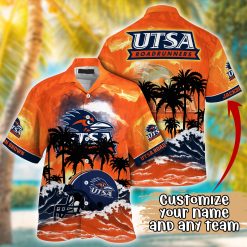 NCAA UTSA Roadrunners Custom Name The Sea Hawaiian Shirt