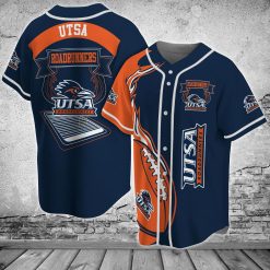 NCAA UTSA Roadrunners Fire Ball Baseball Jersey