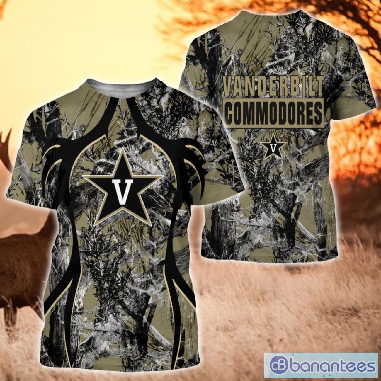 NCAA Vanderbilt Commodores Camo Hunting T-Shirt