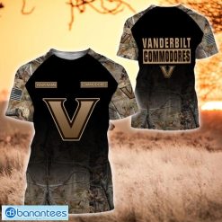 NCAA Vanderbilt Commodores Custom Name Hunting Camo Style T-Shirt