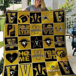 NCAA Vanderbilt Commodores For Ever Quilt Blanket