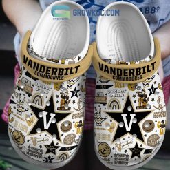 NCAA Vanderbilt Commodores White Cream Crocs