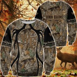 NCAA Wake Forest Demon Deacons Camo Hunting Sweatshirt