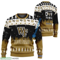 NCAA Wake Forest Demon Deacons Custom Name It A Good Day Sweater