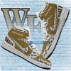 NCAA Wake Forest Demon Deacons Custom Name New Season Design Air Jordan 1 High Sneakers