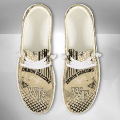 Alternative view of NCAA Wake Forest Demon Deacons Custom Name Style Hey Dude Shoes