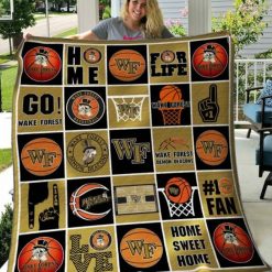 NCAA Wake Forest Demon Deacons Home For Life Quilt Blanket